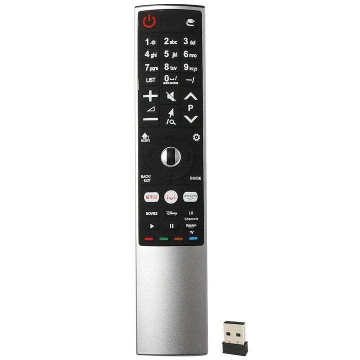Дистанционно управление за LG, AN-MR700, x-remote, USB, Netflix, Amazon, Disney+, Индикаторна функция, Черно