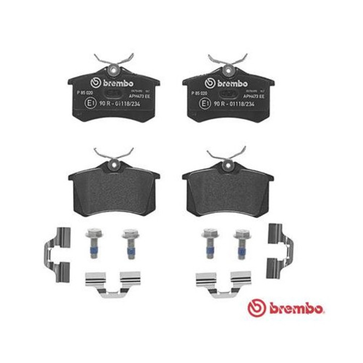 Set placute de frana, BREMBO, 17mm, P 85 020