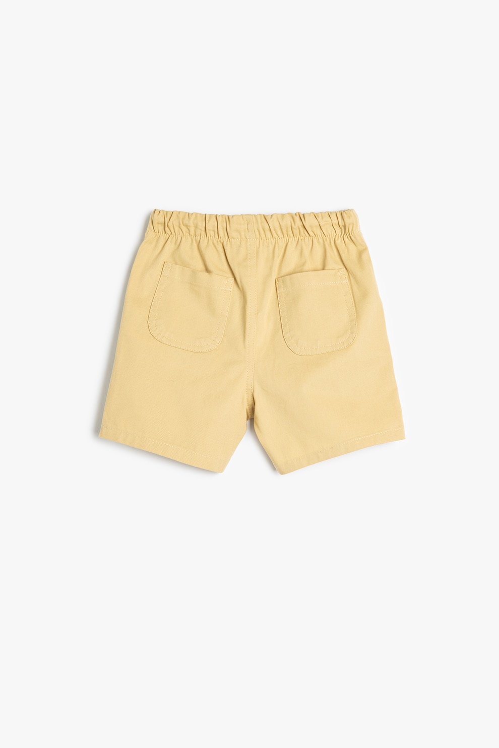 KOTON, Pantaloni scurti cu snur si buzunare oblice, Bej, 74-80 CM