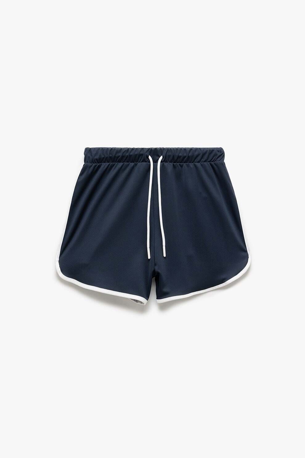 KOTON, Pantaloni scurti cu snur de ajustare si garnituri