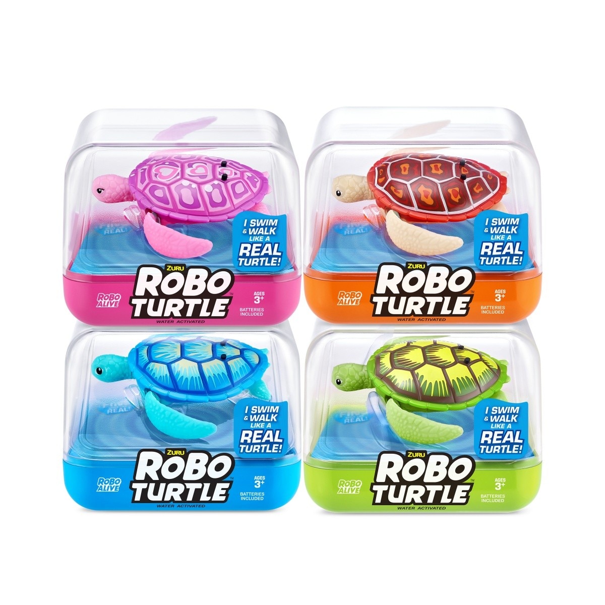 Figurina Robo Turtle, Zuru, set 48 bucati, multicolor - eMAG.ro