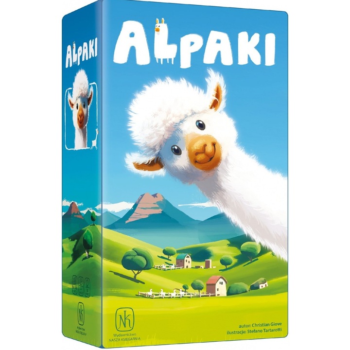 Joc de societate Gra Alpaki, Nasza Ksiegarnia, set de carti cu alpaka, reguli simple