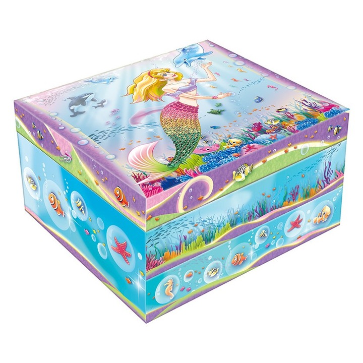 Set de stampile - Syrenka, PULIO, cutie decorativa, auto-deschisa