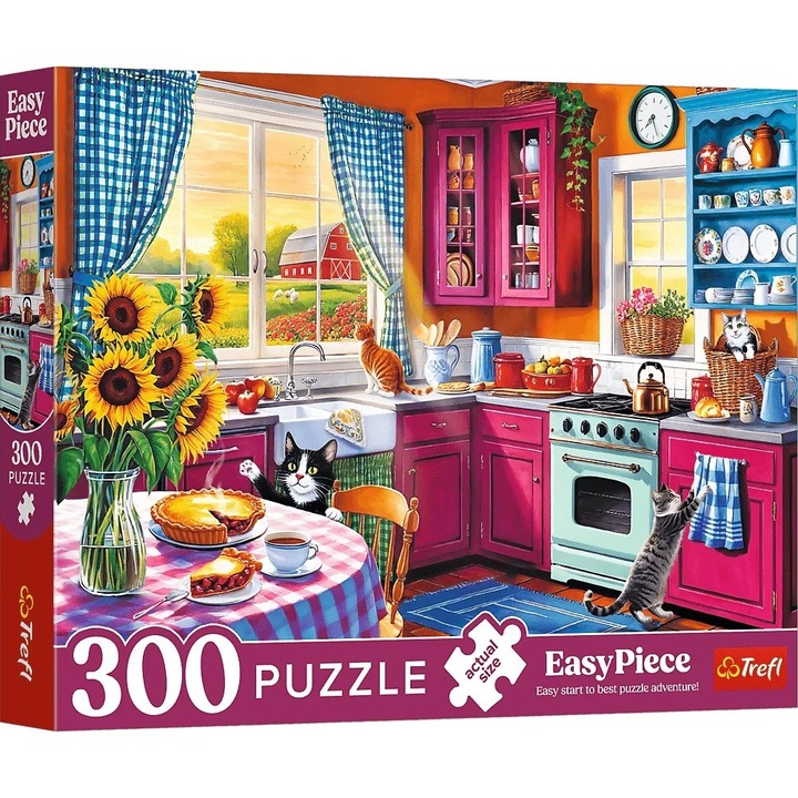 Puzzle 300 piese Trefl in bucatarie, 60x40cm, pentru seniori