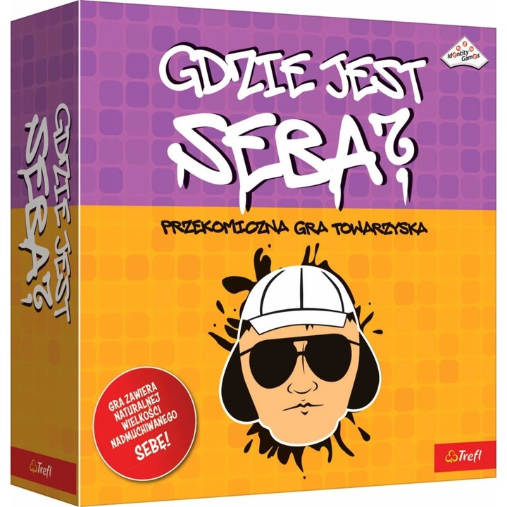 Trefl társasjáték Gdzie jest Seba?, 4 fordulós, 1-8 játékos, többszínű