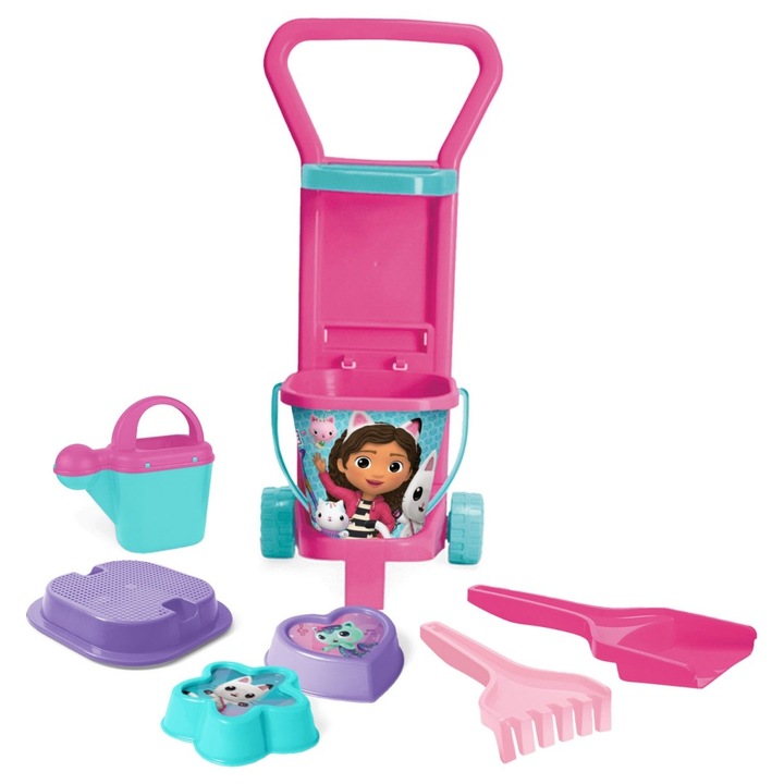 Carucior cu set de vara Pisica Casa Gabi