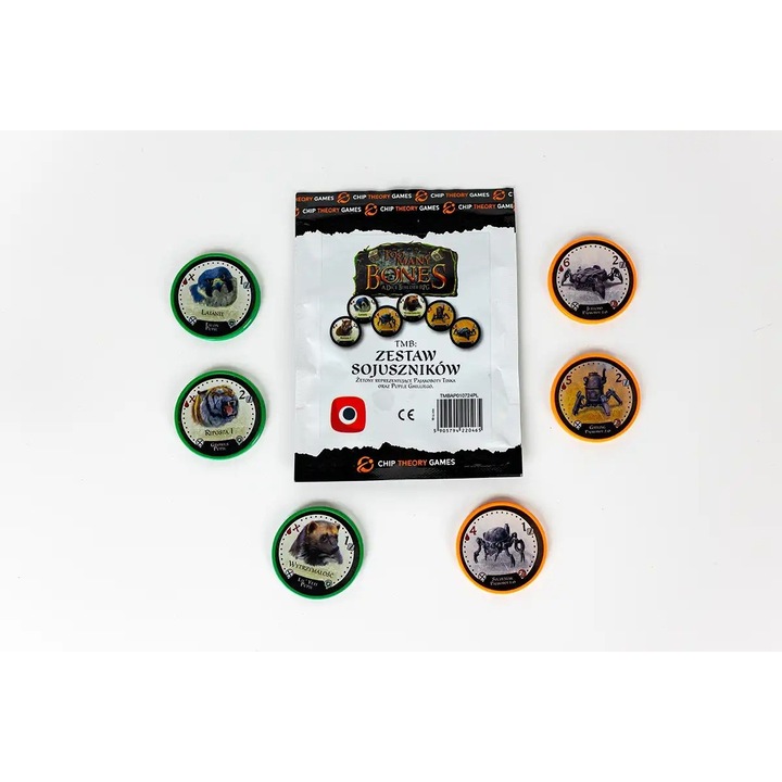 Joc de societate Too Many Bones: Zestav Aliati, Portal Games, 6 figurine, multicolor