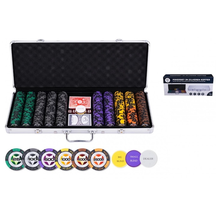 Set de poker Bicycle, 100x25, 150x100, 100x500, 75x1000, 50x5000, 25x25000