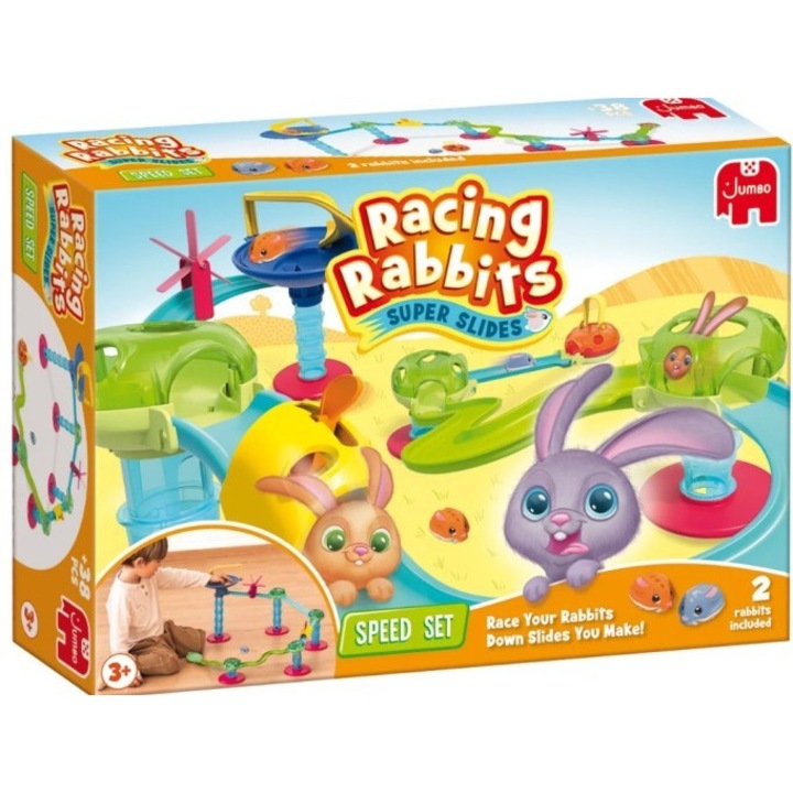 Set de constructie Speed Racing Rabbits, TM Toys, 2 iepurasi, multicolor