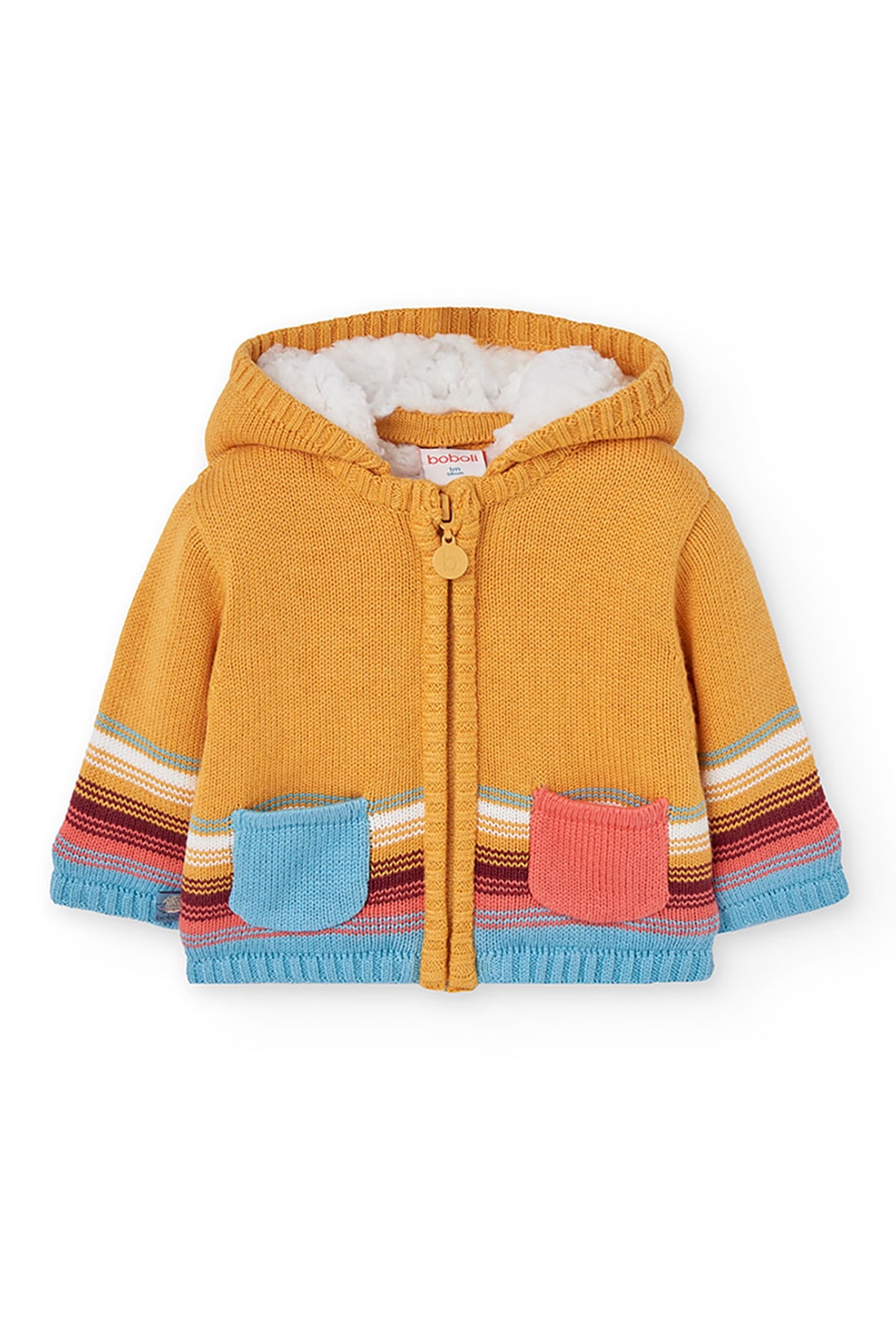 NEXT Hanorac galben cu fermoar 18-24M - eMAG.ro