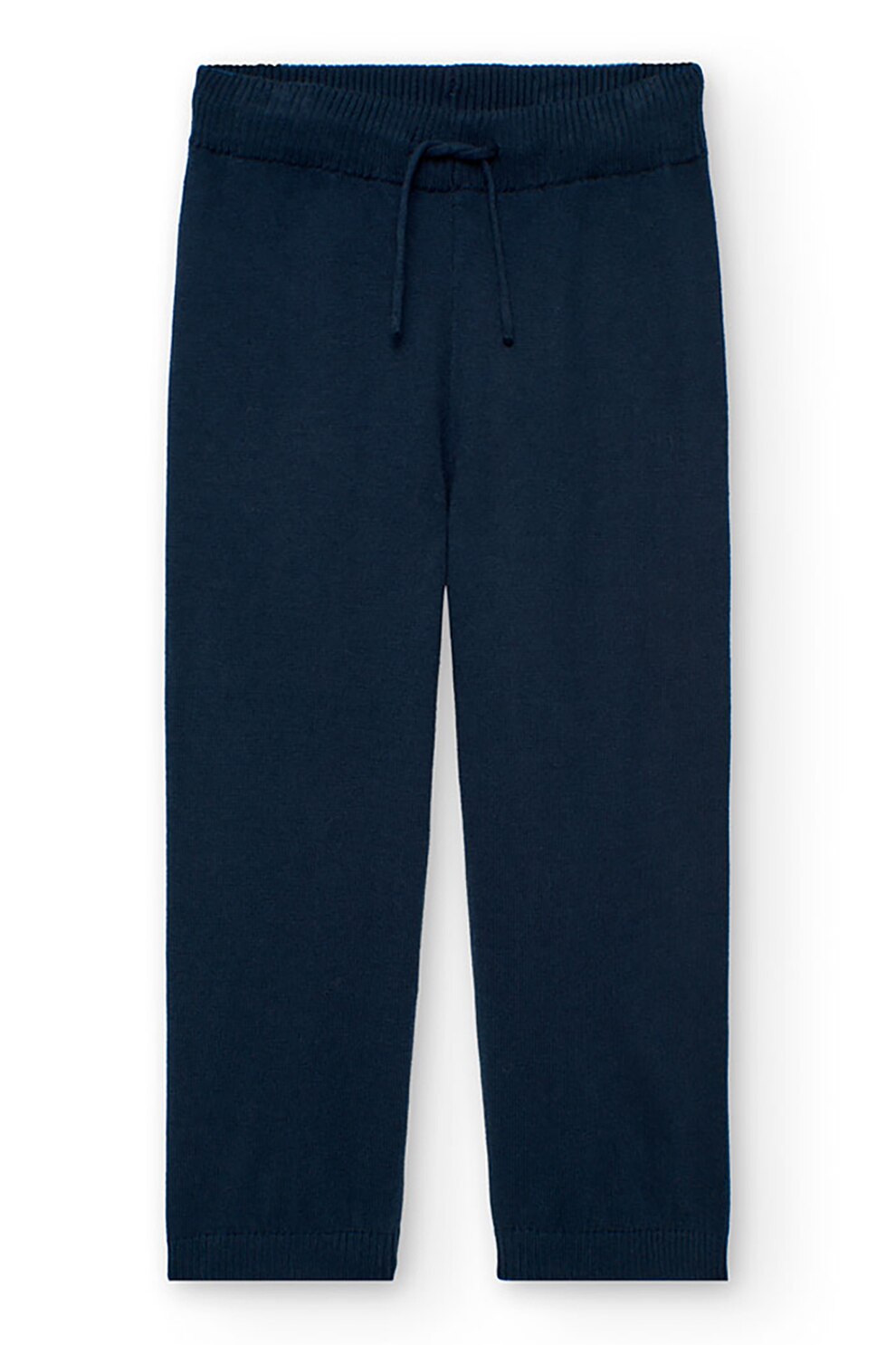 boboli, Pantaloni tricotati cu snur, Bleumarin, 162 CM
