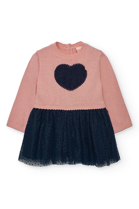boboli, 2-in-1 dizájnú ruha, Halvány rózsaszín/Tengerészkék