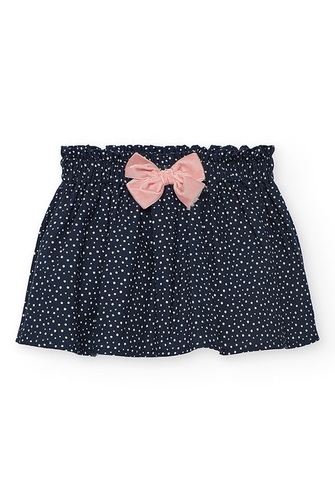 boboli, Пола с панделка и десен, Тъмносин