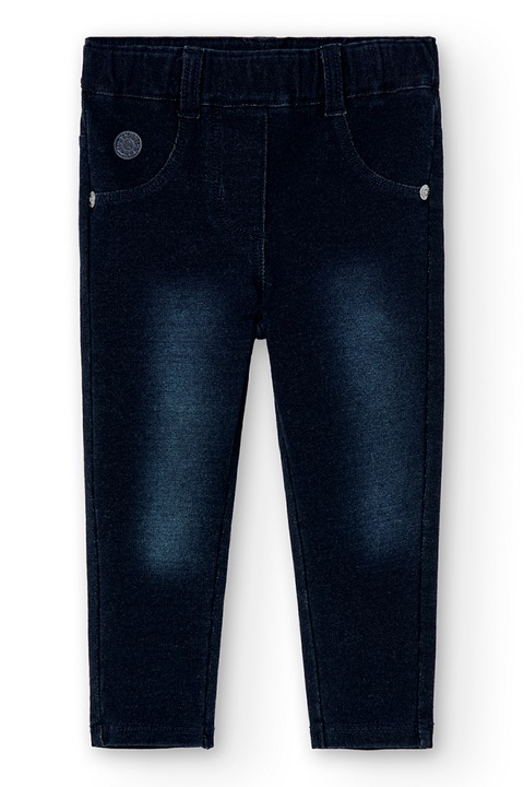boboli, Rugalmas derekú slim fit farmernadrág, Sötétkék, 116 CM