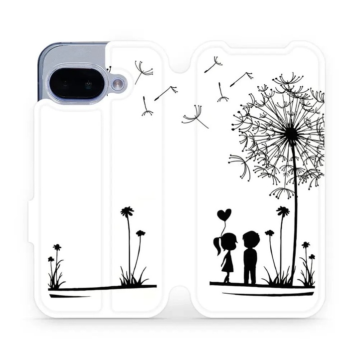 Husa flip Mobiwear pentru Google Pixel 9A, design elegant, rezistent la socuri si zgarieturi, multicolor