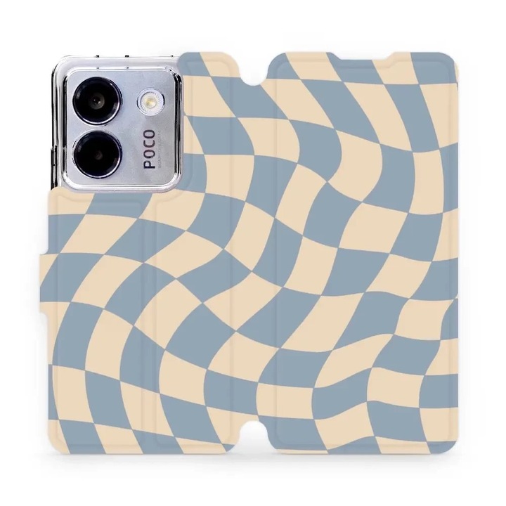 Husa flip Mobiwear pentru Xiaomi POCO M7 Pro 5G, design multicolor, rezistent la socuri si zgarieturi