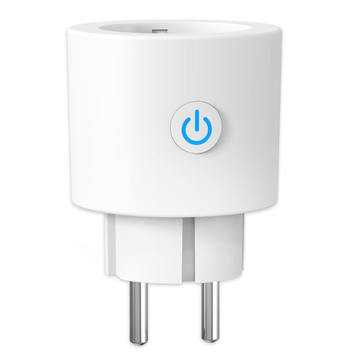 Умен Wifi контакт 16A 3680W, Antela контакт, Alexa Google Home енергиен мониторинг, таймер/график, управление с приложение