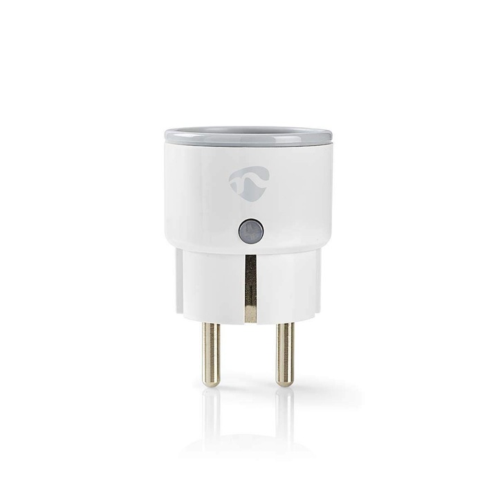 Nedis Smartlife Умен контакт Smartlife, Wi-Fi, Енергомер, 2500W, Schuko/Тип F (Cee 7/7), -10-40 °C, Android™ и IOS, Бял Бял, Wifip110Fwt, Бял
