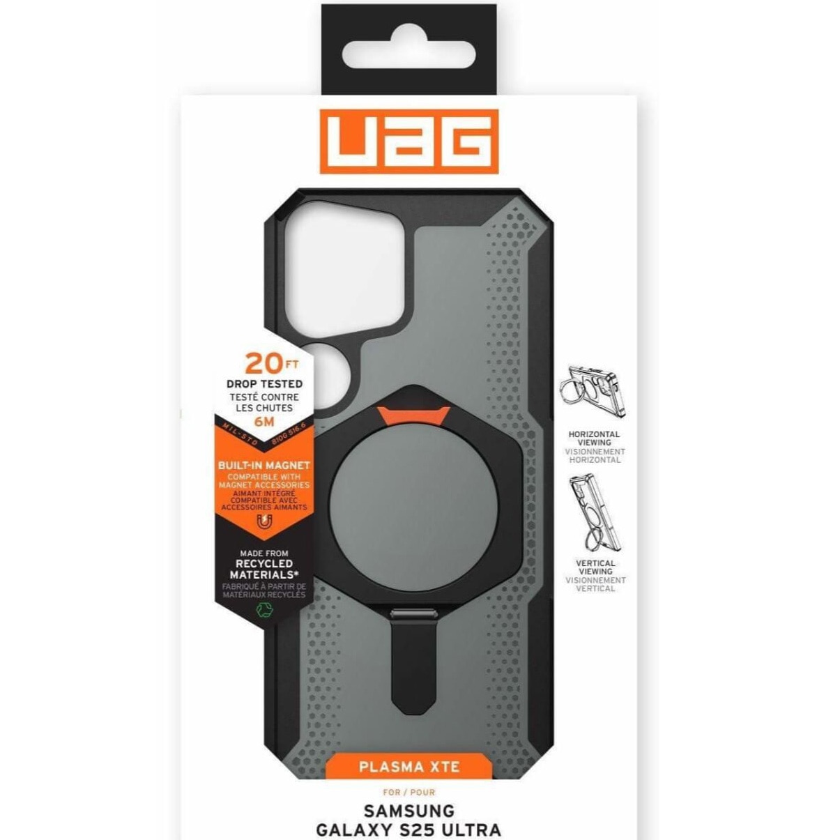 Husa de protectie UAG Plasma XTE Magnetic pentru Samsung Galaxy S25 Ultra Black / Orange