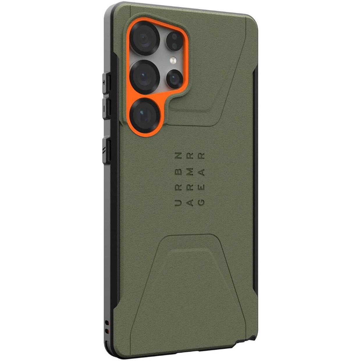 Husa de protectie UAG Civilian Pro Magnetic pentru Samsung Galaxy S25 Ultra Olive Drab / Orange