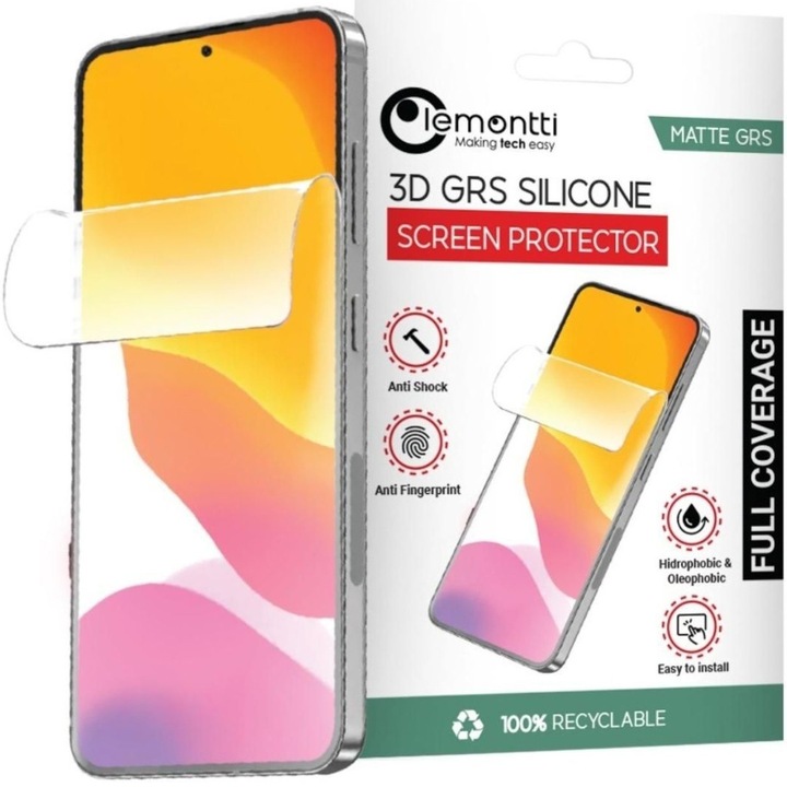 Folie de protectie Lemontti Silicon 3D GRS Matte pentru Samsung Galaxy S25 Ultra