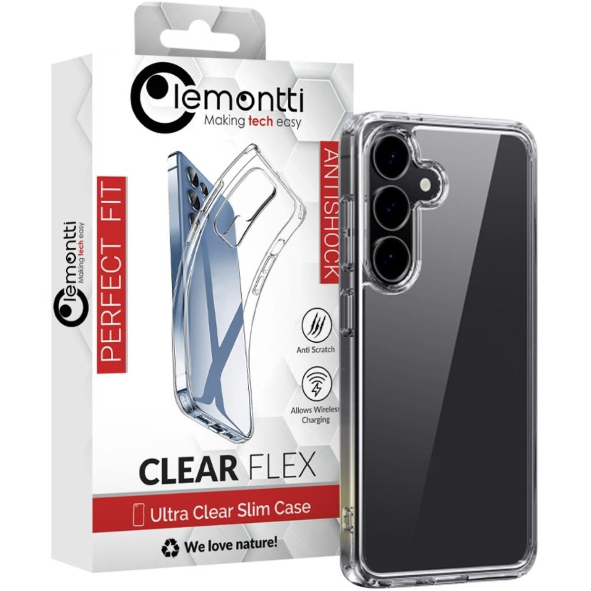 Husa de protectie Lemontti Silicon pentru Samsung Galaxy S25 Transparent