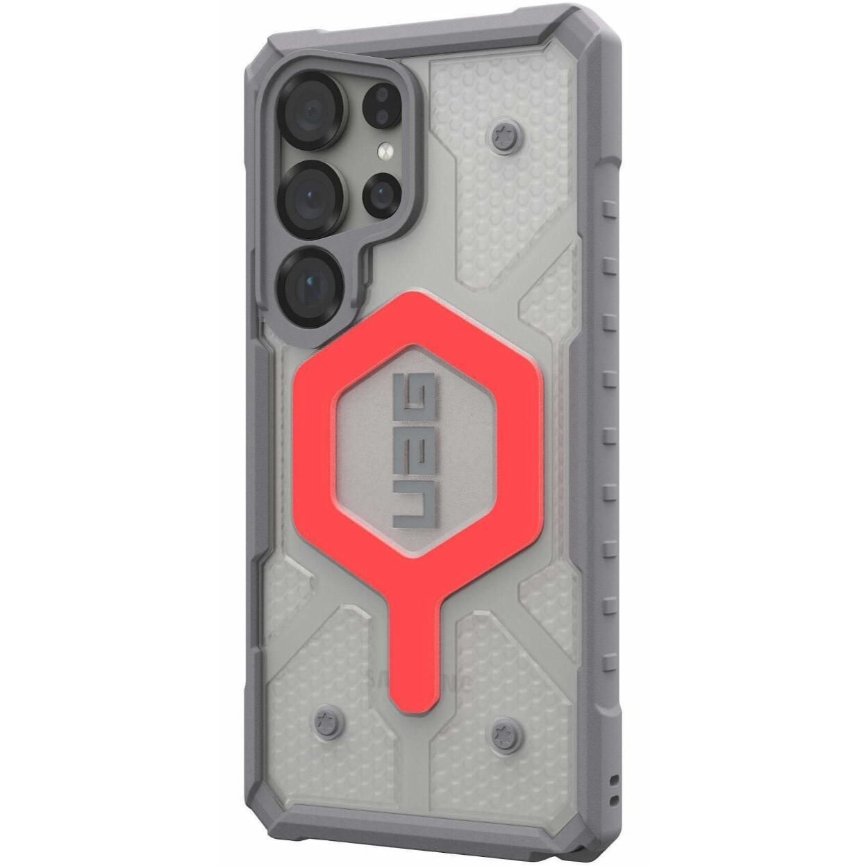 Husa de protectie UAG Pathfinder Clear Magnetic pentru Samsung Galaxy S25 Ultra Active Lava Lanyard
