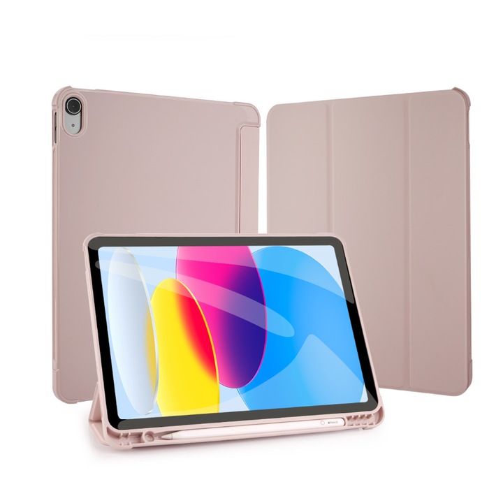 Táblagép védőtok, ütésálló, iPadhez iPad 10./11. generáció (10.9/11 hüvelyk), rózsaszín