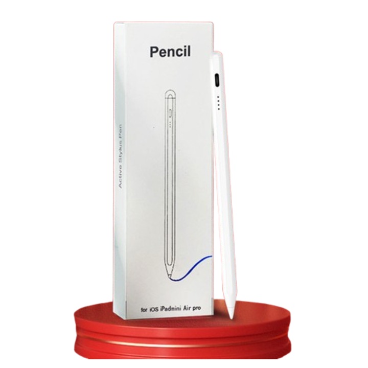 Stylus universal pentru tablete, design profesional, corp din aluminiu, incarcare rapida, 165x9mm, 13.59g