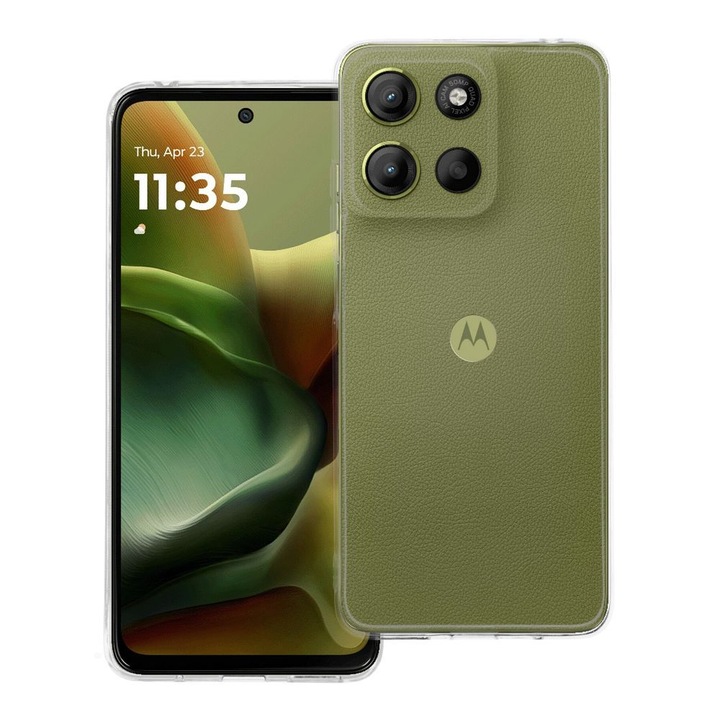 Силиконов калъф Omni за MOTOROLA G15, прозрачен