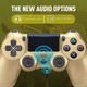 Безжичен контролер Healife за PS4, шестосен сензор за движение, тъчпад, злато