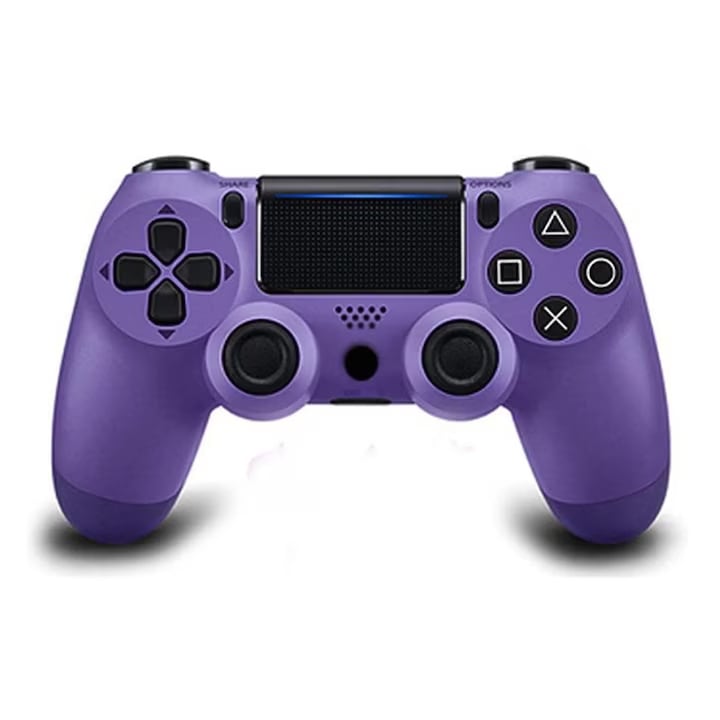 Gamepad, lila, Bluetooth, 800 mAh, PlayStation 4-hez, USB kábellel együtt