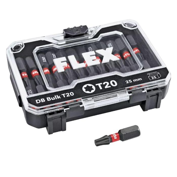 Set biti, Flex, 25mm, Negru