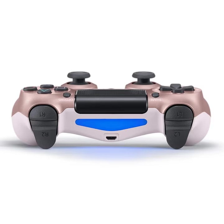 Gamepad wireless, roz, vibratie dubla, compatibil PlayStation 4, 16 ...