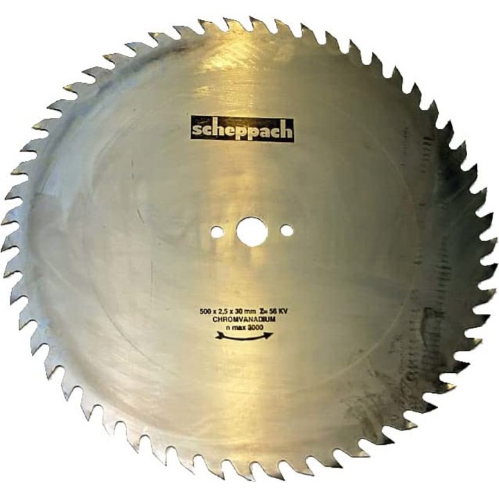 Disc de taiere pentru lemn Scheppach, 500x30x4,0 mm, Z44