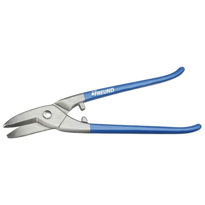 Freund ívelt nyelű acél olló, 250 mm, balos