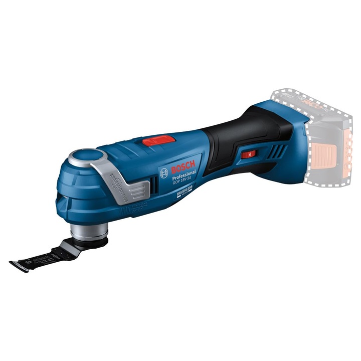 Scula multifunctionala Bosch GOP 18V-34, 18 V, fara acumulator si incarcator