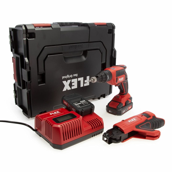 Elektromos vésőgép Flex 466824, 18 V, 2x2,5 Ah