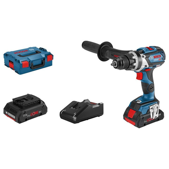 Masina de gaurit si insurubat Bosch GSR 18V-110 C ProCORE, 18 V, 2x4,0 Ah akum.