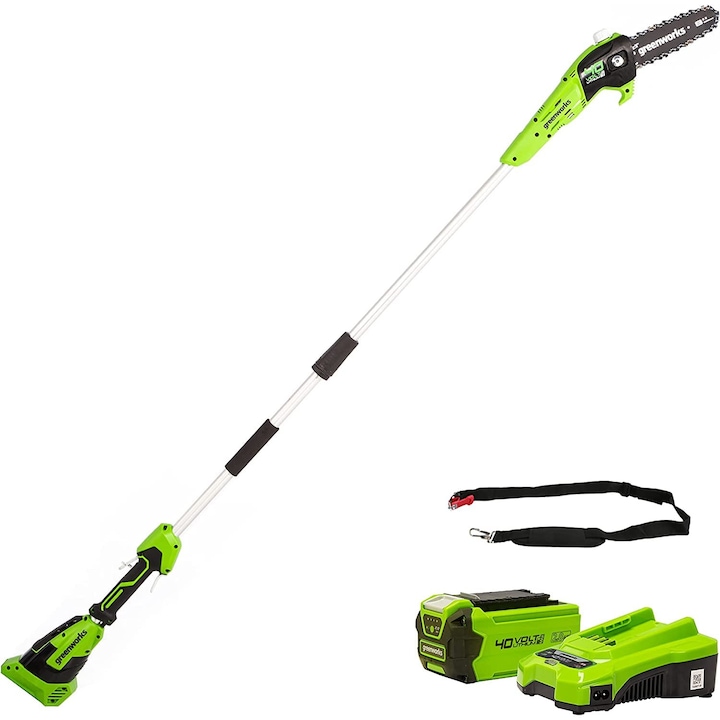 Fierastrau electric Greenworks G40PSFK2, 40 V, 1x2,0 Ah, verde