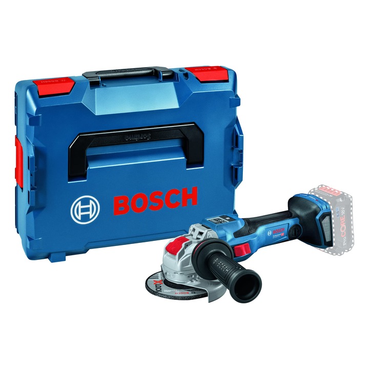 Polizor unghiular Bosch GWX 18V-15 SC X-lock SOLO, fara acumulator si incarcator