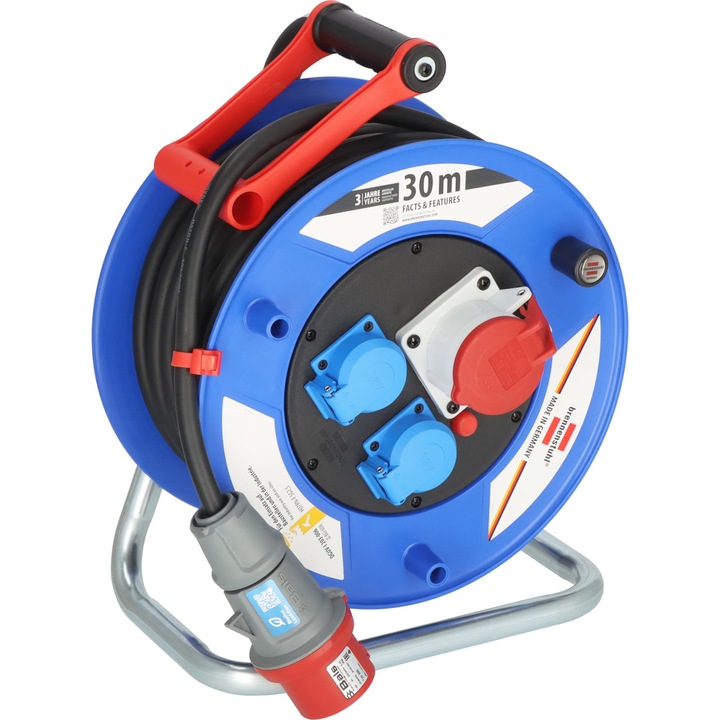 Prelungitor cu tambur, Brennenstuhl 30m 5x2.5 IP44