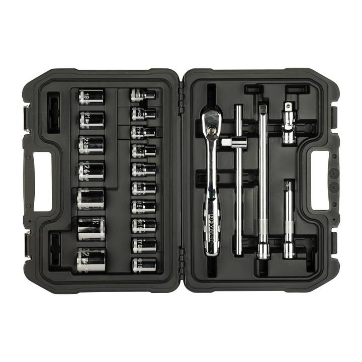 Set chei tubulare, DeWALT DWMT19241, 22 buc