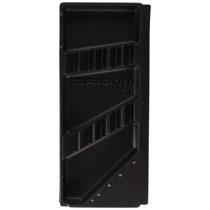 Тава за смесване на боя, Facom PL.671, пластмасова, черна