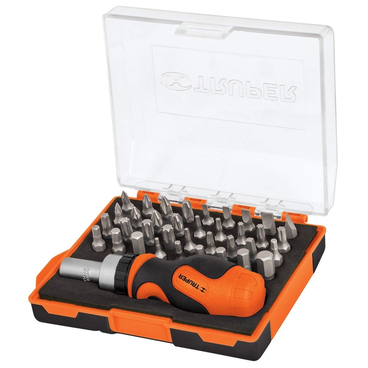 Set surubelnita cu biti, Truper DTROM-37, 37 buc