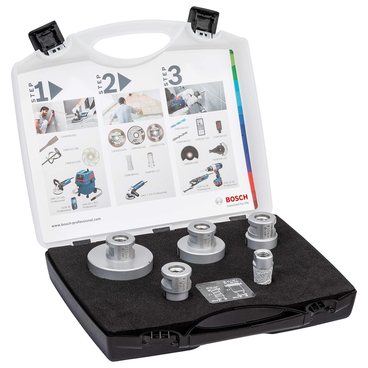 Set de burghie diamantate Bosch 20-68 mm