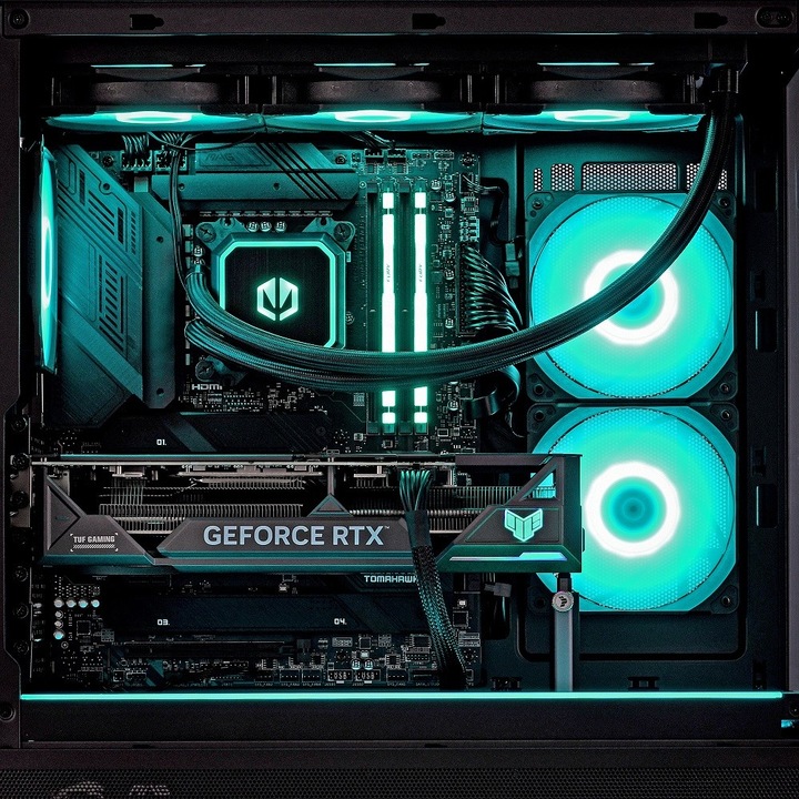Настолен компютър, Actina View 9800X3D, 32GB RAM, 2TB SSD, RTX 5090, 1000W, черен, Midi Tower