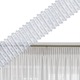 Set perdea in model imprimat lavanda si fluturi cu rejansa tip creion, Vedrana, 500x275 cm, Alb, 2 buc