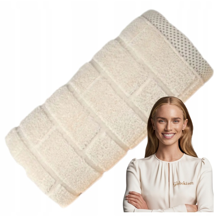 Prosop, Brick, 70 x 140 cm, Albastru, Bumbac, Dreptunghi, 500 G/M², Absorbtie Buna, Absorbtie Buna