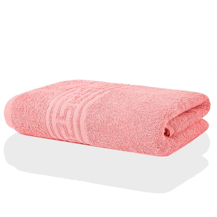 Prosop de baie Bumbac calitate Premium, Modis@, Roz Pudrat, 70X140 cm